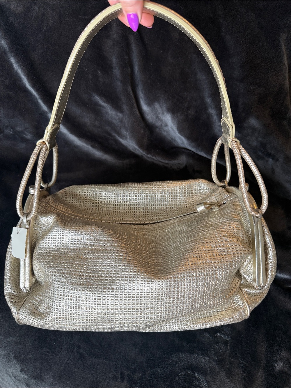 Sondra Roberts - Metallic Gold Women’s Shoulder Bag